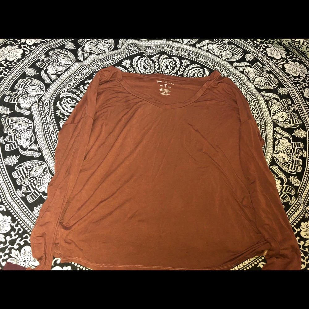 Orangey Brick color Long sleeve